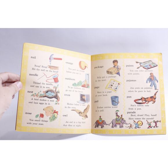 Letters and Words, Vintage Picture Book, Children, Preschool - Picture 3 of 3